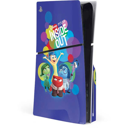 Disney Inside Out Character Group PS5 Slim Disk Console Skin