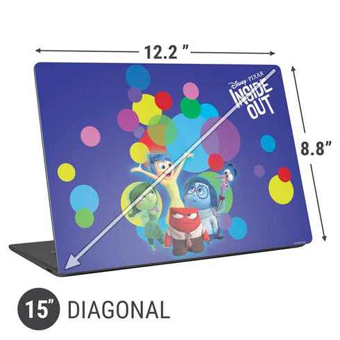 Disney Inside Out Character Group Universal Laptop 15in (12.2 x 8.8in) Skin