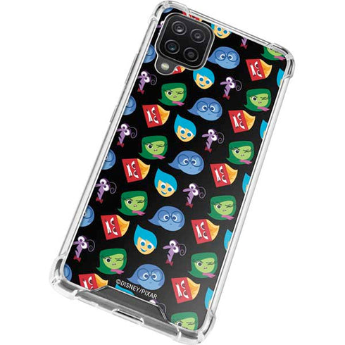 Disney Inside Out Character Pattern Galaxy A12 Clear Case