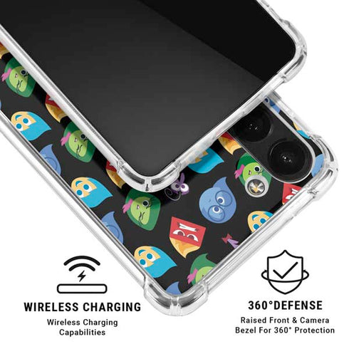 Disney Inside Out Character Pattern Galaxy A13 5G Clear Case
