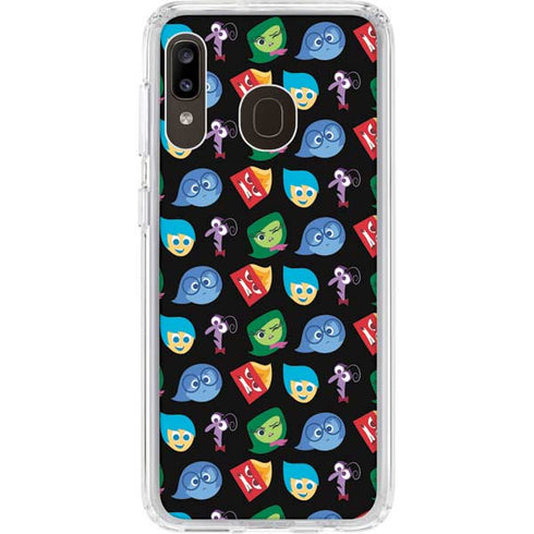 Disney Inside Out Character Pattern Galaxy A20 Clear Case