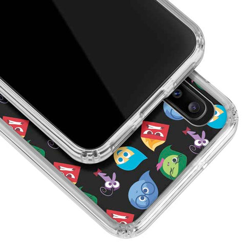 Disney Inside Out Character Pattern Galaxy A20 Clear Case