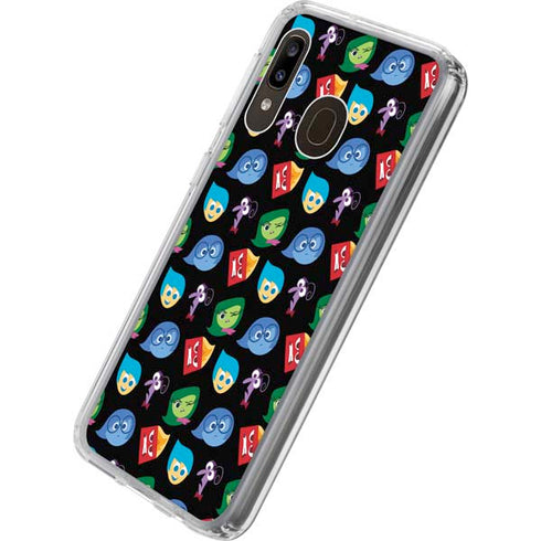 Disney Inside Out Character Pattern Galaxy A20 Clear Case