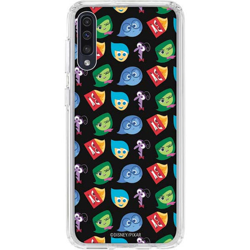 Disney Inside Out Character Pattern Galaxy A50 Clear Case