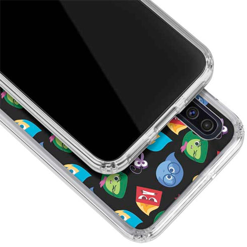 Disney Inside Out Character Pattern Galaxy A50 Clear Case