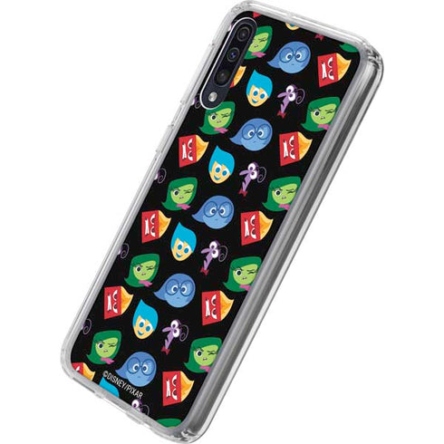 Disney Inside Out Character Pattern Galaxy A50 Clear Case