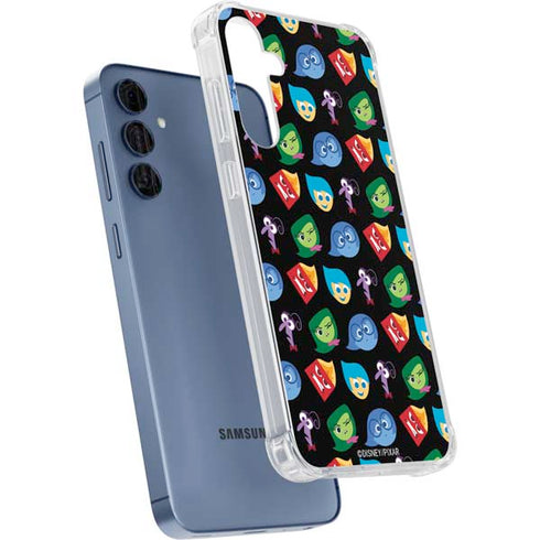 Disney Inside Out Character Pattern Galaxy A55 5G Clear Case