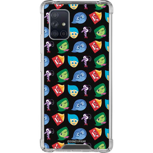 Disney Inside Out Character Pattern Galaxy A71 5G Clear Case
