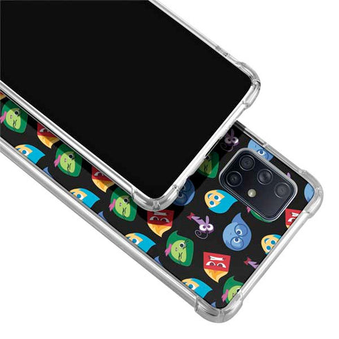 Disney Inside Out Character Pattern Galaxy A71 5G Clear Case