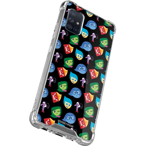 Disney Inside Out Character Pattern Galaxy A71 5G Clear Case