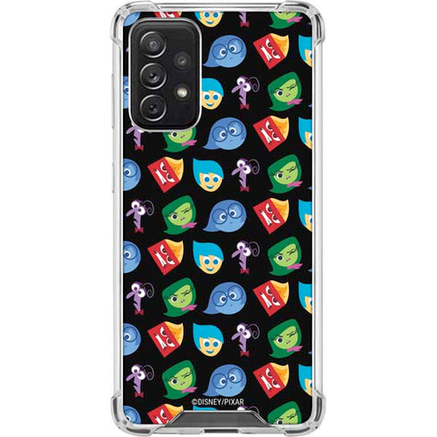 Disney Inside Out Character Pattern Galaxy A72 5G Clear Case