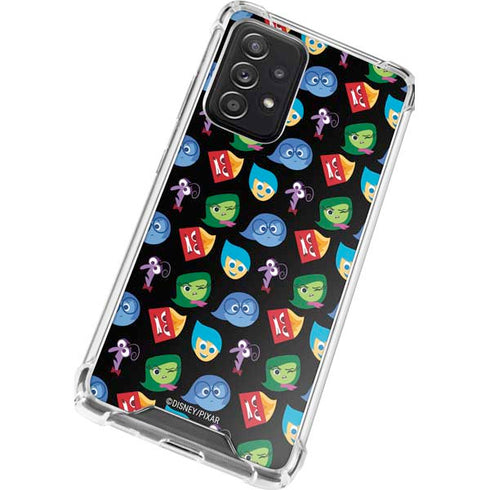 Disney Inside Out Character Pattern Galaxy A72 5G Clear Case