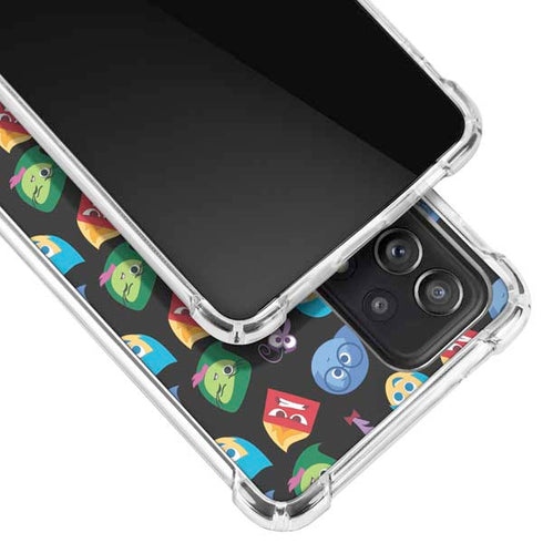 Disney Inside Out Character Pattern Galaxy A72 5G Clear Case