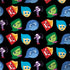 Disney Inside Out Character Pattern Galaxy Note 8 Skin