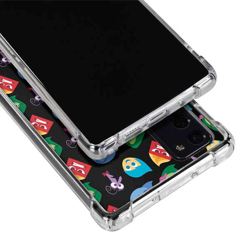 Disney Inside Out Character Pattern Galaxy Note20 5G Clear Case