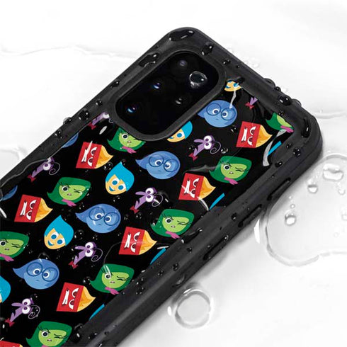 Disney Inside Out Character Pattern Galaxy S20 Plus Waterproof Case