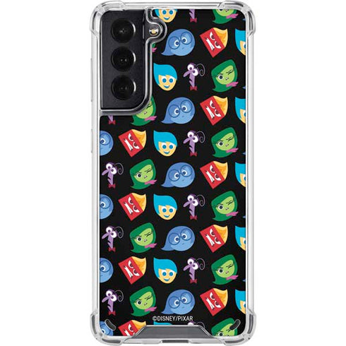 Disney Inside Out Character Pattern Galaxy S21 5G Clear Case