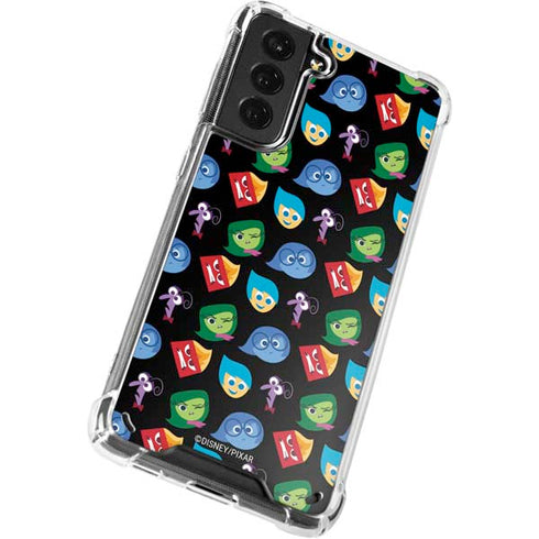 Disney Inside Out Character Pattern Galaxy S21 Plus 5G Clear Case