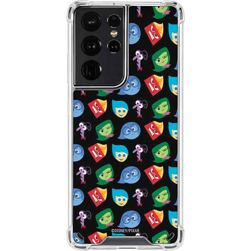 Disney Inside Out Character Pattern Galaxy S21 Ultra 5G Clear Case