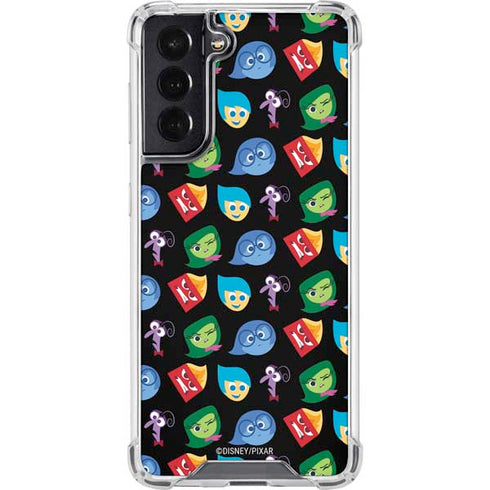 Disney Inside Out Character Pattern Galaxy S22 Clear Case