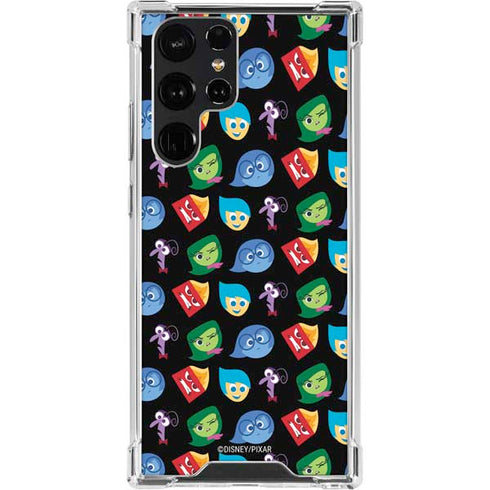 Disney Inside Out Character Pattern Galaxy S22 Ultra Clear Case