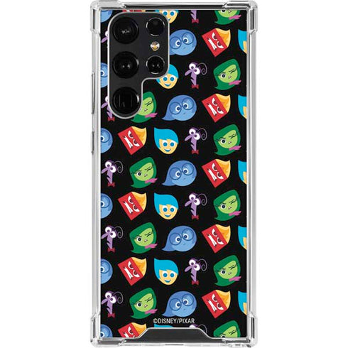 Disney Inside Out Character Pattern Galaxy S23 Ultra Clear Case