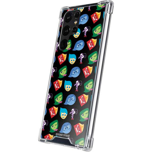 Disney Inside Out Character Pattern Galaxy S23 Ultra Clear Case