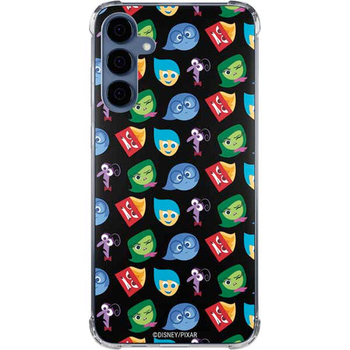 Disney Inside Out Character Pattern Galaxy S24 Clear Case
