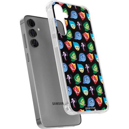 Disney Inside Out Character Pattern Galaxy S24 Plus Clear Case