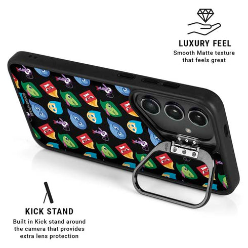 Disney Inside Out Character Pattern Galaxy S24 Plus Kickstand Case