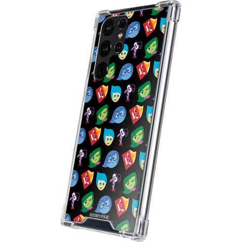 Disney Inside Out Character Pattern Galaxy S24 Ultra Clear Case