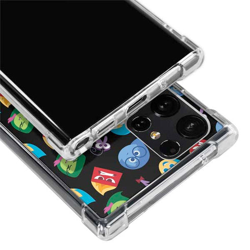 Disney Inside Out Character Pattern Galaxy S24 Ultra Clear Case