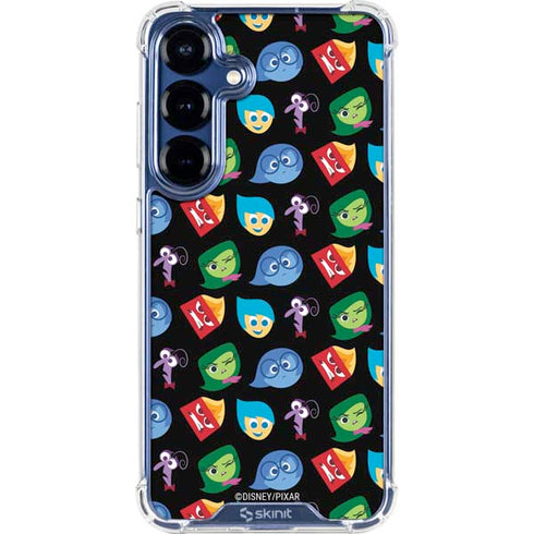 Disney Inside Out Character Pattern Galaxy S25 Clear Case