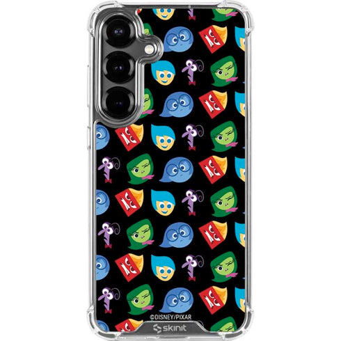 Disney Inside Out Character Pattern Galaxy S26 Clear Case