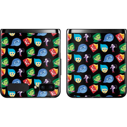 Disney Inside Out Character Pattern Galaxy Z Flip Skin