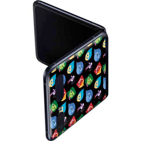 Disney Inside Out Character Pattern Galaxy Z Flip Skin