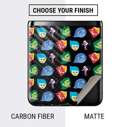 Disney Inside Out Character Pattern Galaxy Z Flip Skin