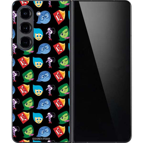Disney Inside Out Character Pattern Galaxy Z Fold5 5G Skin