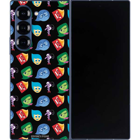 Disney Inside Out Character Pattern Galaxy Z Fold6 Skin