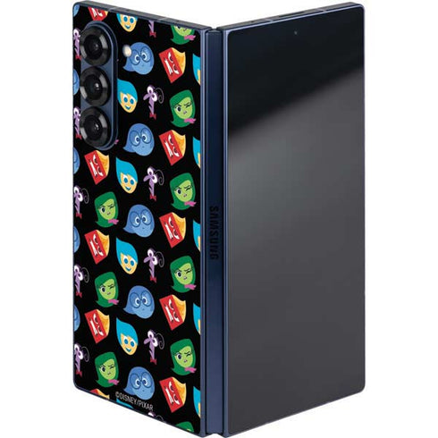 Disney Inside Out Character Pattern Galaxy Z Fold6 Skin