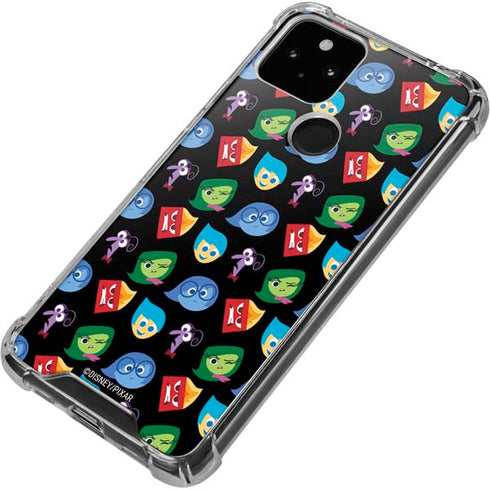 Disney Inside Out Character Pattern Google Pixel 5 Clear Case