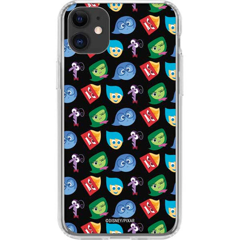 Disney Inside Out Character Pattern iPhone 11 Clear Case