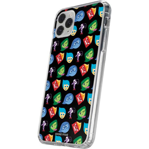 Disney Inside Out Character Pattern iPhone 11 Pro Clear Case
