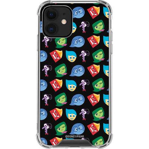 Disney Inside Out Character Pattern iPhone 12 Clear Case