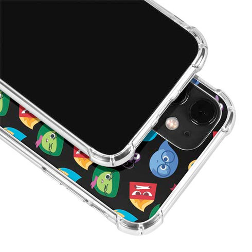 Disney Inside Out Character Pattern iPhone 12 Clear Case