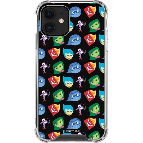 Disney Inside Out Character Pattern iPhone 12 Mini Clear Case
