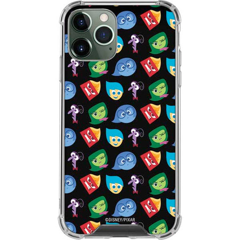 Disney Inside Out Character Pattern iPhone 12 Pro Clear Case