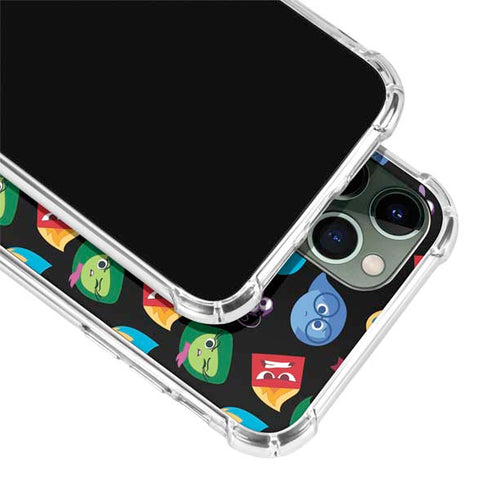 Disney Inside Out Character Pattern iPhone 12 Pro Clear Case
