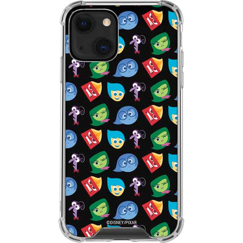Disney Inside Out Character Pattern iPhone 13 Clear Case