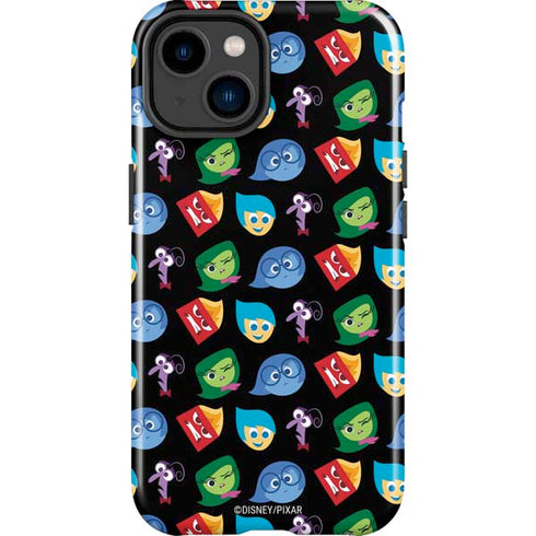 Disney Inside Out Character Pattern iPhone 14 Plus Impact Case